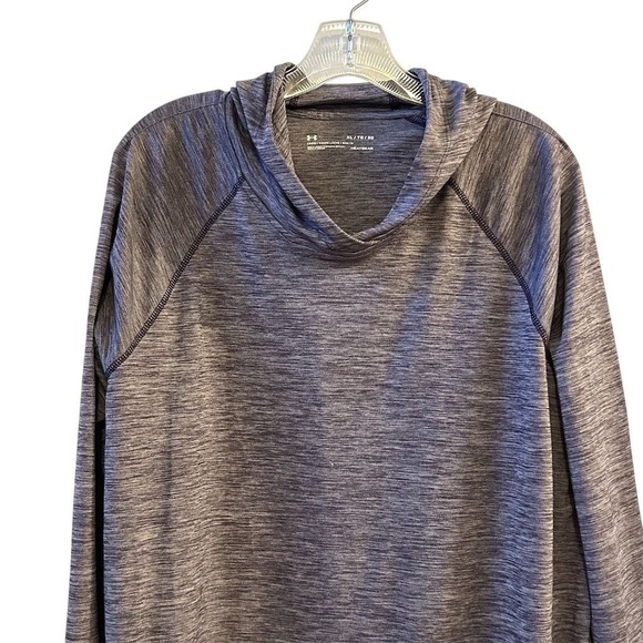 Under Armour Women's XL Purple Gray Pullover Hoodie Cowl Neck Activewear - Picture 2 of 7